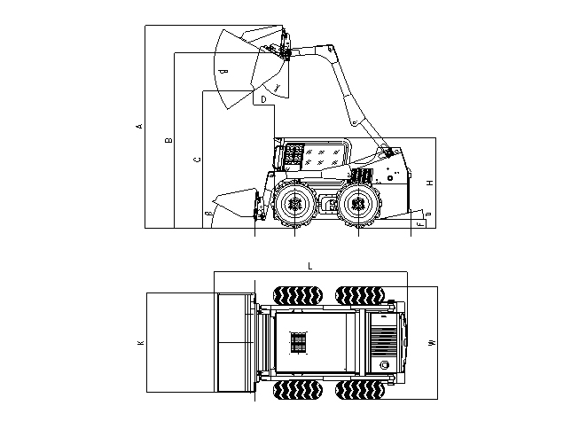 滑移裝載機GN850（船廠專用推砂機）技術(shù)參數(shù)